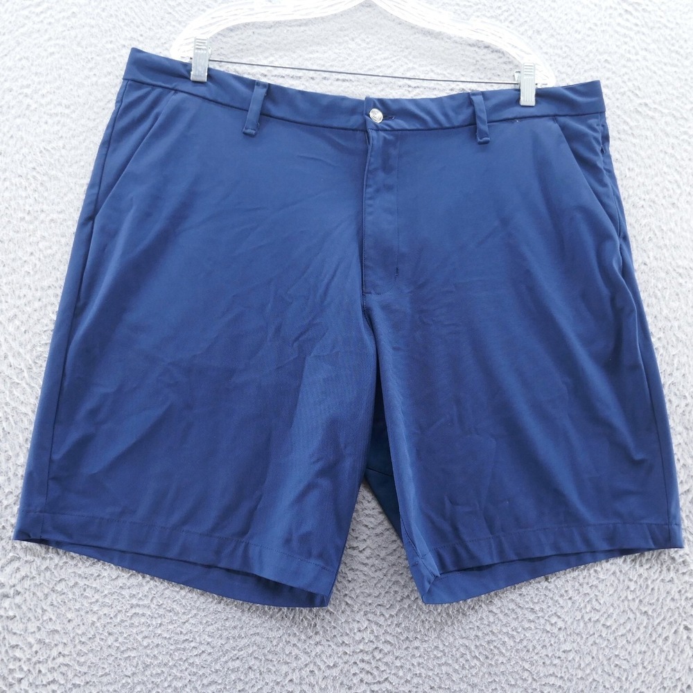 Swiss Tech Mens Golf Shorts Blue Cove Performance Size 42 Flat Front